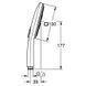 Duș de m&acirc;nă Hansgrohe 26550000 Raindance Select E150 3jet 26550000 foto 3