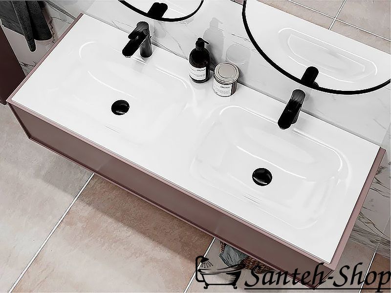 Dulap suspendat cu chiuvetă JESSEL 1200D (ALB) JESSEL 1200D (WHITE) foto