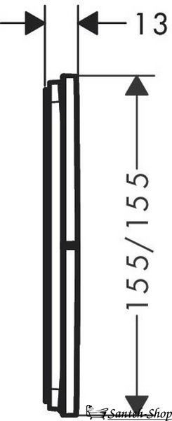 Переключатель Hansgrohe ShowerSelect Comfort E на 3 функции, Matt Black (15573670) 15573670 фото