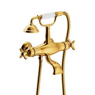 Baterie termostatica TRES-CLASIC pentru baie Gold 24K 24217609OR foto