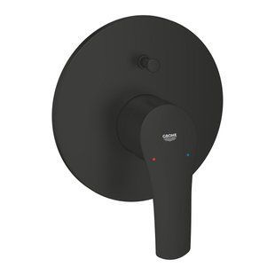 Смеситель для ванны GROHE EUROSMART 194502433, однорычажный, СМ, цвет черный матовый 194502433 фото