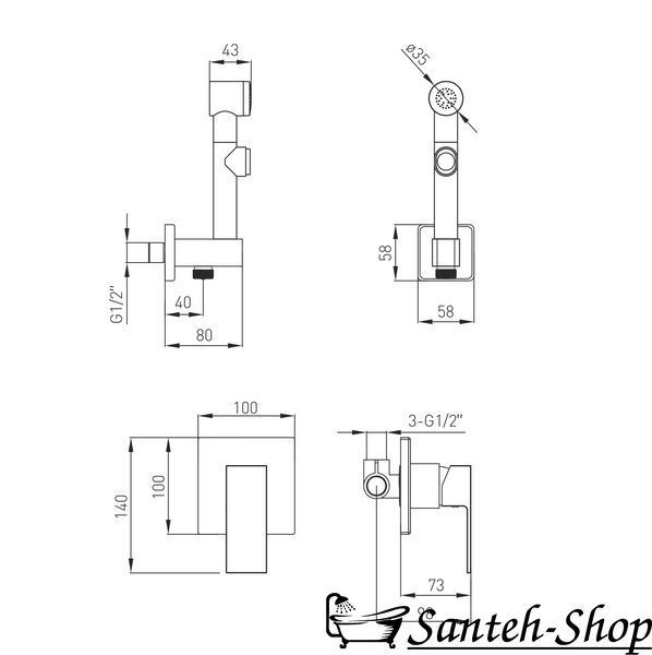 Set igienic VOLLE SISTEMA 1511.160101 cu baterie 1511.160101 foto