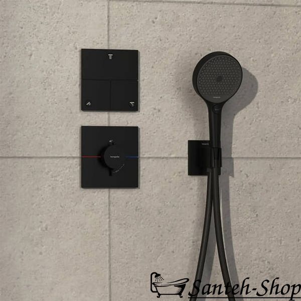 Переключатель Hansgrohe ShowerSelect Comfort E на 3 функции, Matt Black (15573670) 15573670 фото