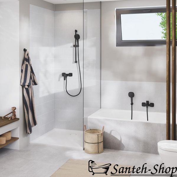 Duș de m&acirc;nă Grohe Tempesta Cube 110, 2 spray-uri, negru mat (267462433) 267462433 foto