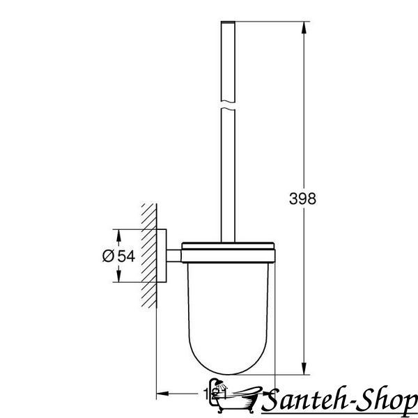 Ершик для туалета GROHE ESSENTIALS 40374001 40374001 фото