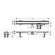Scurgere de duș Hansgrohe RainDrain Compact Flat 80cm, oțel inoxidabil periat (56166800) 56166800 foto 10