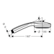 Duș de m&acirc;nă Hansgrohe 28580000 Croma 100 1jet crom 28580000 foto 2