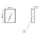 Dulap cu oglindă RJ ATLAS RJFU005-07WH 50*60cm alb RJFU005-07WH foto 3