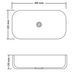 Lavoar IMPRESE i-FORM c06010603-46 de blat, 45,5 x 32 x 13,5 cm, alb с06010603-46 foto 2