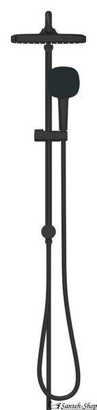 Душевая система Grohe Tempesta System 250 Cube Flex с переключателем, настенного монтажа, черный матовый (269772431) 269772431 фото