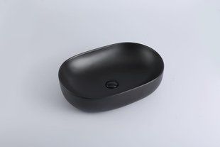 Умывальник накладной VOLLE VIS 60*41,5*13,5 см, цвет черный мат 1301.005004 фото