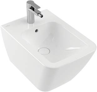 Биде подвесное Villeroy & Boch Finion 446500R1 Альпийский белый CeramicPlus 56x37.5x32 cm 446500R1 фото