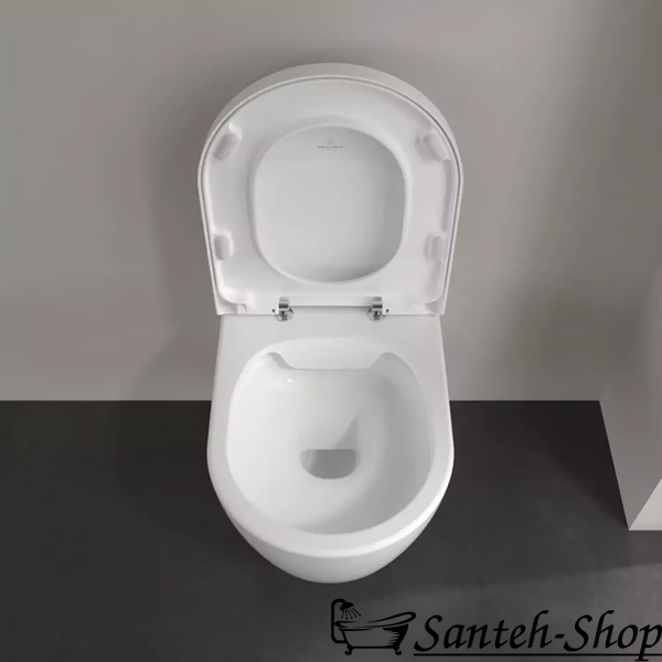 WC suspendat Villeroy & Boch Avento 5656HR01 DirectFlush 370x530x310 mm cu &icirc;nchidere silențioasă și capac QuickRelease 5656HR01 foto