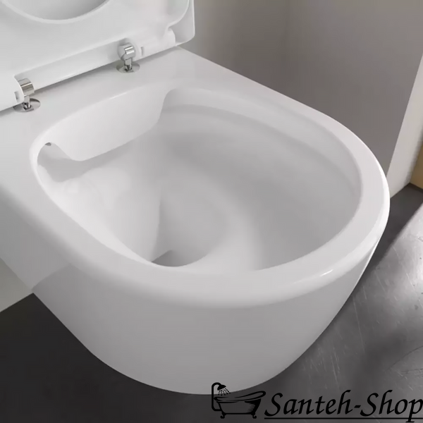 WC suspendat Villeroy & Boch Avento 5656HR01 DirectFlush 370x530x310 mm cu &icirc;nchidere silențioasă și capac QuickRelease 5656HR01 foto