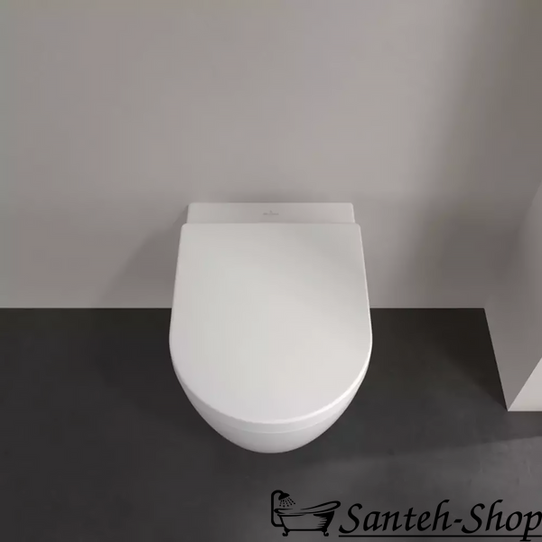WC suspendat Villeroy & Boch Avento 5656HR01 DirectFlush 370x530x310 mm cu &icirc;nchidere silențioasă și capac QuickRelease 5656HR01 foto