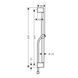 Bară de duș Hansgrohe Pulsify S 65 cm cu furtun de 160 cm, negru mat (24400670) 24400670 foto 2