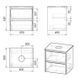 Тумба с умывальником IMPRESE NETKA f3201Dr 60см цвет дуб f3201Dr фото 3