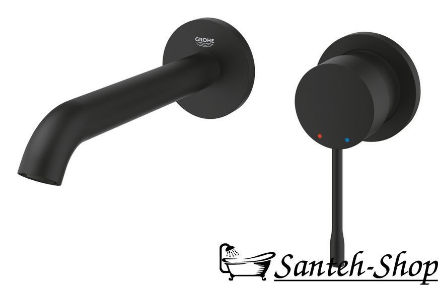 Baterie Grohe Essence M-Size, exterior, negru mat (29192KF1) 29192KF1 foto