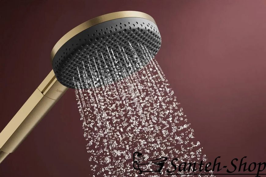 Set de duș Hansgrohe Raindance Alive Select S, Ecosmart 24603140 cu suport Unica S Puro 90, bronz 24603140 foto