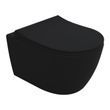 WC suspendat VOLLE CANTE 1312.151004 Rimless, scaun Slim slow-closing, negru mat