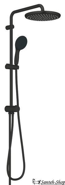 Sistem de duș Grohe Tempesta System 250 Flex cu deviator de perete, negru mat (269802431) 269802431 foto