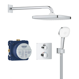 Sistem de duș pentru duș ascuns GROHE GROHTHERM 34871000, crom 34871000 foto