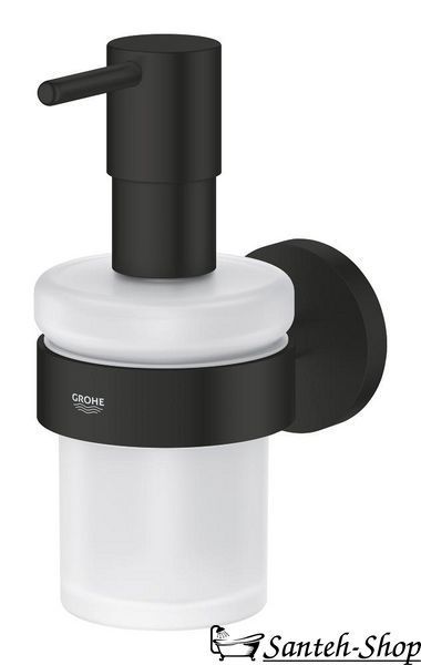 Дозатор жидкого мыла Grohe Essentials, черный матовый (1022572430) 1022572430 фото