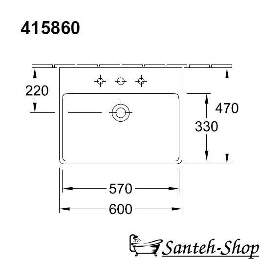 Lavoar VILLEROY&BOCH AVENTO 41586001 foto