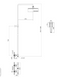 Sistem de dus IMPRESE CENTRUM T-10415/1 cu termostat cromat T-10415/1 foto 2