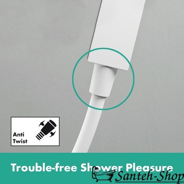 Bară de duș Hansgrohe Pulsify S 90 cm cu furtun de 160 cm, alb mat (24401700) 24401700 foto