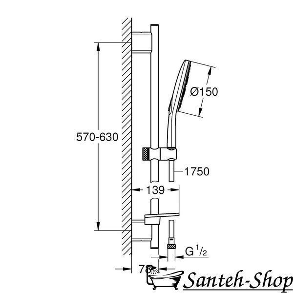 Set dus GROHE Rainshower SmartActive 150 (26591000) 26591000 foto