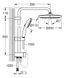 Sistem de duș Grohe Tempesta System 250 Flex cu deviator de perete, negru mat (269802431) 269802431 foto 8