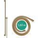 Bară de duș Hansgrohe Unica S Puro 90 cm cu furtun de 160 cm, bronz periat (24405140) 24405140 foto 3