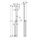Bară de duș Hansgrohe Unica S Puro 90 cm cu furtun de 160 cm, bronz periat (24405140) 24405140 foto 2