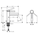 Baterie de lavoar Hansgrohe Finoris 76023000 cu garnitură, crom 76023000 foto 2